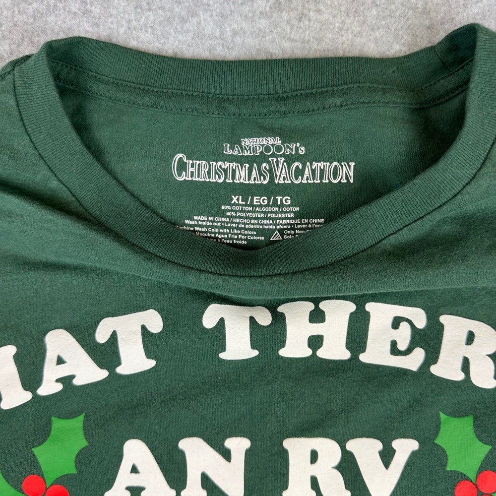 National Lampoons Christmas Vacation RV Graphic T-Shirt‎ Green Mens XL - Picture 4 of 8